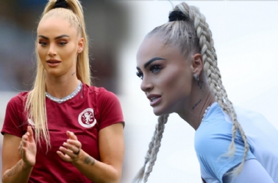 Dünyanın en güzel futbolcusu Alisha Lehmann erkekleri üzdü