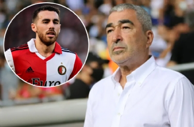 Samet Aybaba, Lizbon'da Benfica-Marsilya maçını Orkun'un babasıyla izledi