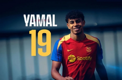 Messi'den Lamine Yamal'a