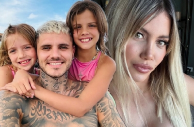 Icardi kızlarını yeni aşkıyla tanıştırdı