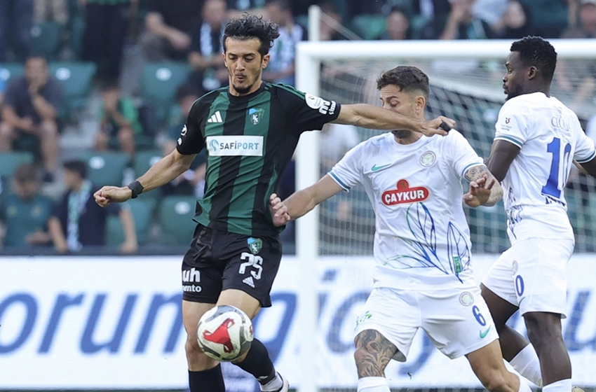  Kocaelispor-Çaykur Rizespor: 1-1 (MAÇ SONUCU)