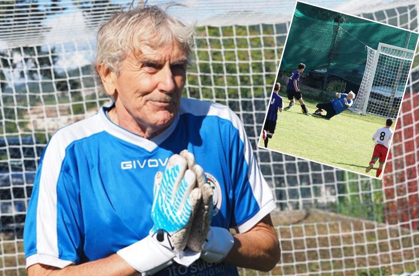 82 yaşında kaleci mi olur? Olur hem de panter gibi