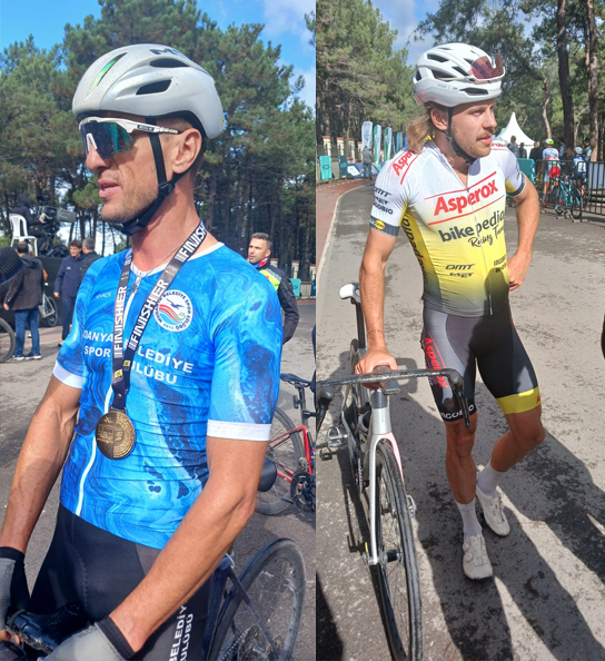 Fotoğraf: Uzun Parkur Birincisi Gökhan Uzuntaş ve İkincisi Anton Hrabovskyi (Ukrayna)