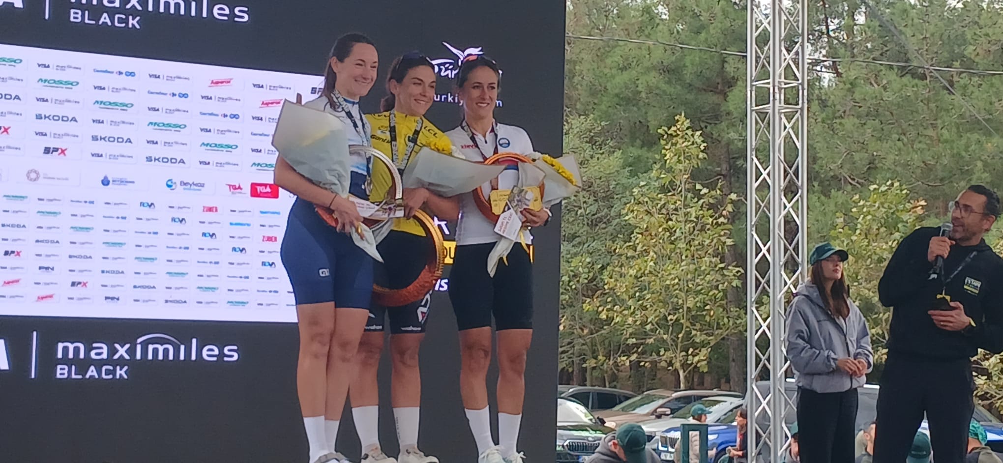 Fotoğraf. Uzun Parkurda İlk 3’e Giren Sporcular (Walsaw, Demirsoy, Yüce)