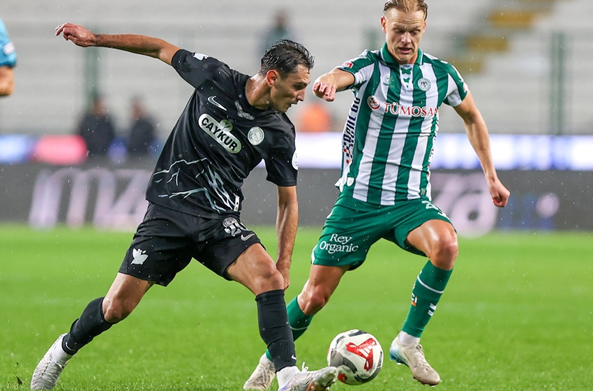 Konyaspor-Çaykur Rizespor: 1-1 (MAÇ SONUCU)