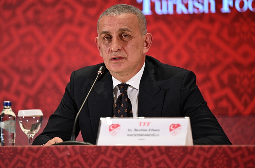 TFF Başkanı Hacıosmanoğlu konuşuyor