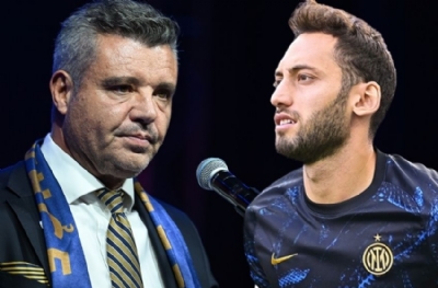 Milano'da dev görüşme: Sadettin Saran ve Hakan Çalhanoğlu başbaşa